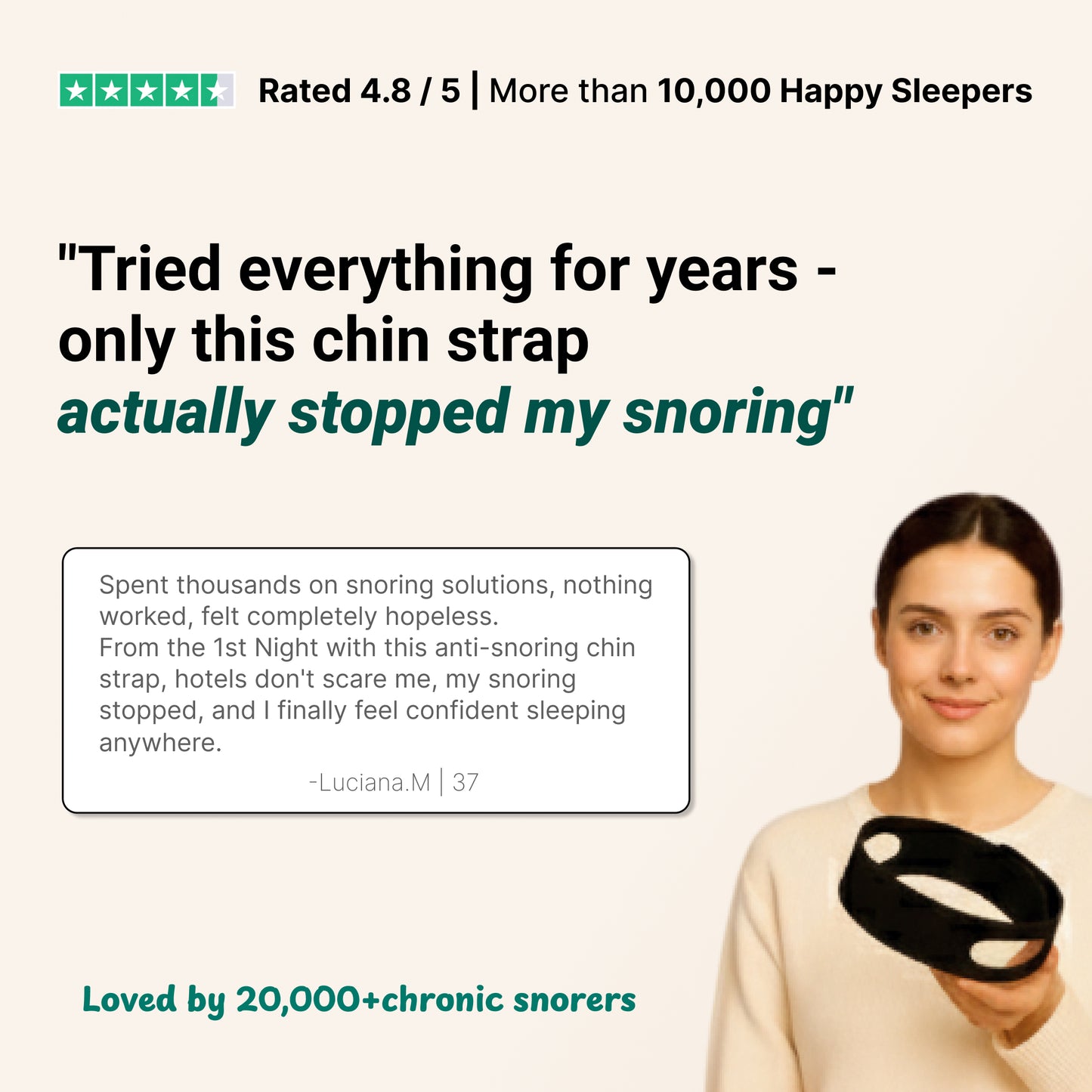 Ultimate Snoring Relief Chin Strap™